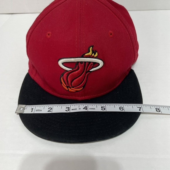 Miami Heat New Era 9FIFTY Hardwood Classics Snapback Red NBA Adjustable Hat cap - Picture 9 of 10